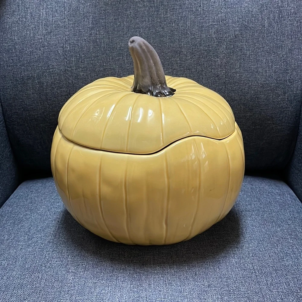 Crate & Barrel Harvest Pumpkin Serving Tureen